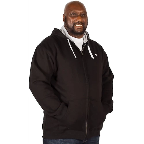 Bigdude Fleece Full Zip Hoody Black 8 Bigdude Fleece Full Zip Hoody Black - Image 6