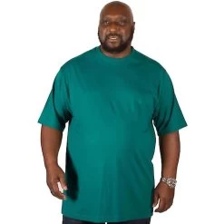 Bigdude Plain Crew Neck T-Shirt Green Tall -Urban Fit Shop img 4877 clipped rev 1 1 1