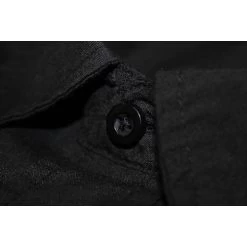 Bigdude Classic Short Sleeve Poplin Shirt Black Tall -Urban Fit Shop img 4886 2 1