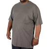Bigdude Plain Crew Neck T-Shirt Charcoal -Urban Fit Shop img 4903 clipped rev 1