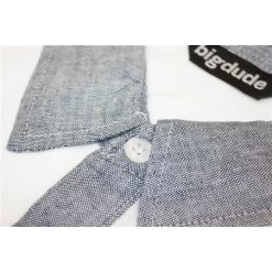 Bigdude Contrast Jersey Polo Shirt White -Urban Fit Shop img 5739 1