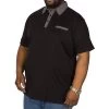 Bigdude Contrast Jersey Polo Shirt Black -Urban Fit Shop img 6154 clipped rev 1