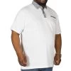 Bigdude Contrast Jersey Polo Shirt White Tall -Urban Fit Shop img 6160 clipped rev 1 1