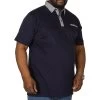 Bigdude Contrast Jersey Polo Shirt Navy