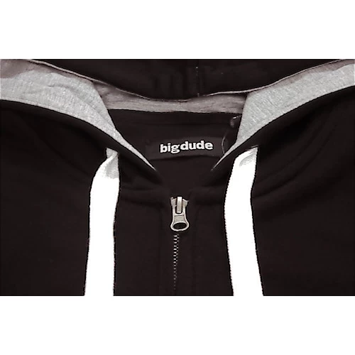 Bigdude Fleece Full Zip Hoody Black 10 Bigdude Fleece Full Zip Hoody Black - Image 8