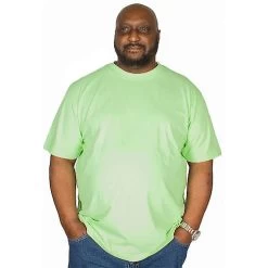 Bigdude Plain Crew Neck T-Shirt Lime Green -Urban Fit Shop img 6356 clipped rev 1 1