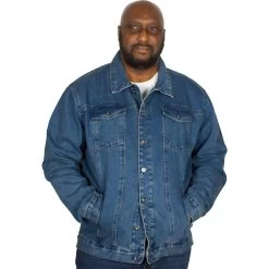 Bigdude Classic Denim Jacket Mid Wash -Urban Fit Shop img 7626 clipped rev 1