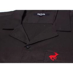 Bigdude Relaxed Collar Short Sleeve Shirt Black -Urban Fit Shop img 7679 2