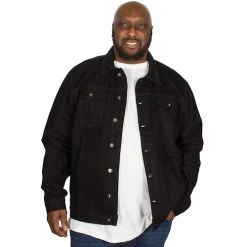 Bigdude Classic Denim Jacket Black -Urban Fit Shop img 7739 clipped rev 1 1
