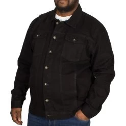 Bigdude Classic Denim Jacket Black -Urban Fit Shop img 7745 clipped rev 1