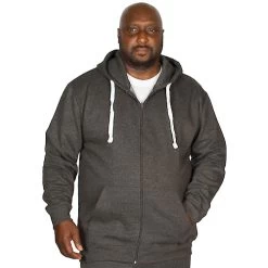 Bigdude Essentials Hoody Charcoal Marl Tall -Urban Fit Shop img 9011 clipped rev 1 1