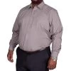 Bigdude Classic Long Sleeve Poplin Shirt Charcoal Tall
