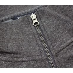 Bigdude Funnel Neck Full Zip Sweatshirt Charcoal -Urban Fit Shop img 9576