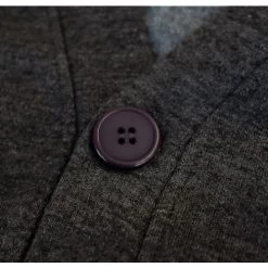 Bigdude Brushed Fleece Cardigan Charcoal Tall -Urban Fit Shop img 9854 1