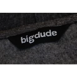 Bigdude Brushed Fleece Cardigan Charcoal -Urban Fit Shop img 9855
