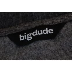 Bigdude Brushed Fleece Cardigan Charcoal Tall -Urban Fit Shop img 9855 1