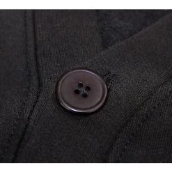 Bigdude Brushed Fleece Cardigan Black Tall -Urban Fit Shop img 9858 1