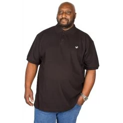 Bigdude Embroidered Polo Shirt Black -Urban Fit Shop img 9917 clipped rev 1
