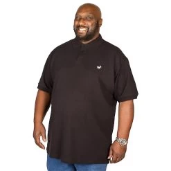 Bigdude Embroidered Polo Shirt Black -Urban Fit Shop img 9924 2 clipped rev 1