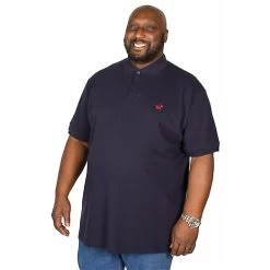 Bigdude Embroidered Polo Shirt Navy -Urban Fit Shop img 9945 2 clipped rev 1
