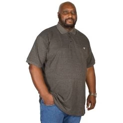 Bigdude Embroidered Polo Shirt Charcoal -Urban Fit Shop img 9960 clipped rev 1 1