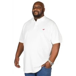 Bigdude Embroidered Polo Shirt White -Urban Fit Shop img 9986 clipped rev 1