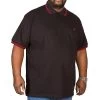 Bigdude Tipped Polo Shirt Black/Red Tall -Urban Fit Shop img 9988 clipped rev 1 2