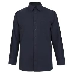 Bigdude Classic Long Sleeve Poplin Shirt Navy