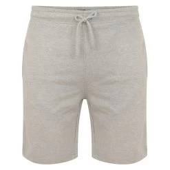 Bigdude Loop Back Jogger Shorts Grey Marl