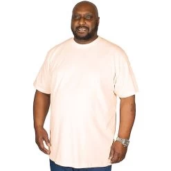 Bigdude Plain Crew Neck T-Shirt Pale Pink -Urban Fit Shop pink5 2