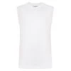 Bigdude Plain Sleeveless T-Shirt White