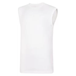 Bigdude Plain Sleeveless T-Shirt White -Urban Fit Shop plain tee w o sleeve white 2