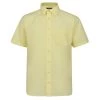 Bigdude Classic Short Sleeve Poplin Shirt Lemon -Urban Fit Shop short sleeve shirt yellow 1