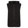 Bigdude Loop Back Sleeveless Hoody Black