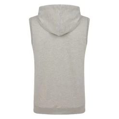 Bigdude Loop Back Sleeveless Hoody Grey Marl -Urban Fit Shop summer gilet grey marl 3