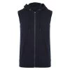 Bigdude Loop Back Sleeveless Hoody Navy Tall