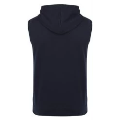 Bigdude Loop Back Sleeveless Hoody Navy Tall -Urban Fit Shop summer gilet navy 3 1