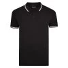 Bigdude Tipped Polo Shirt Black -Urban Fit Shop tipped pique polo black 1