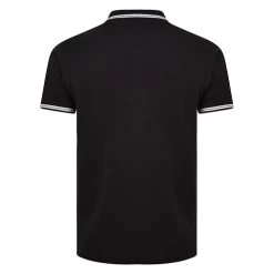Bigdude Tipped Polo Shirt Black Tall -Urban Fit Shop tipped pique polo black 3 1