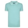 Bigdude Tipped Polo Shirt Turquoise Tall -Urban Fit Shop tipped pique polo turquoise 1 1