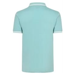 Bigdude Tipped Polo Shirt Turquoise -Urban Fit Shop tipped pique polo turquoise 3