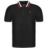 Bigdude Chunky Tipped Polo Shirt Black Tall