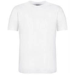 Bigdude Plain Crew Neck T-Shirt White -Urban Fit Shop tshirt white front
